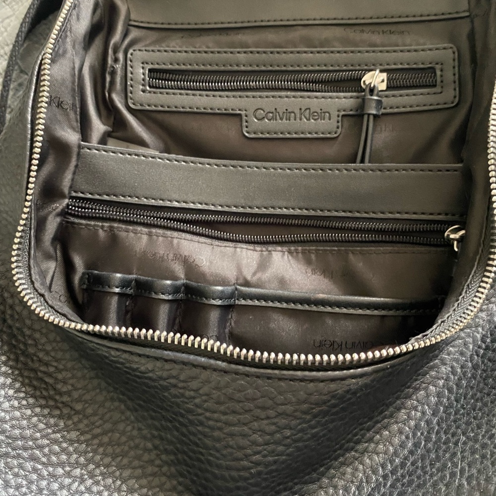 Calvin Klein Black Textured Backpack - Picture 4 of 4